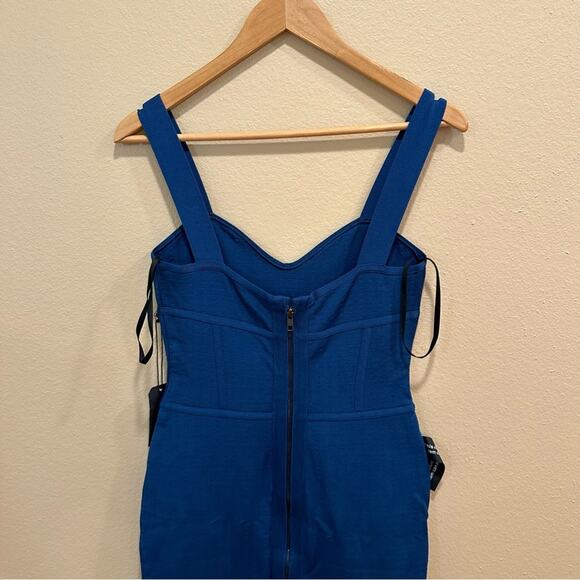 NWT mariam anna barska Blue Sexy Bodycon Maxi Dress Small - Picture 5 of 12